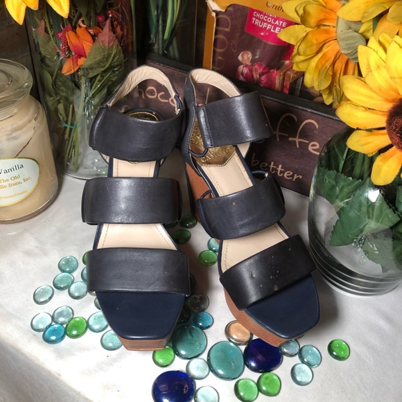 Vince Camuto Wedged Sandals - Picture 3 of 8